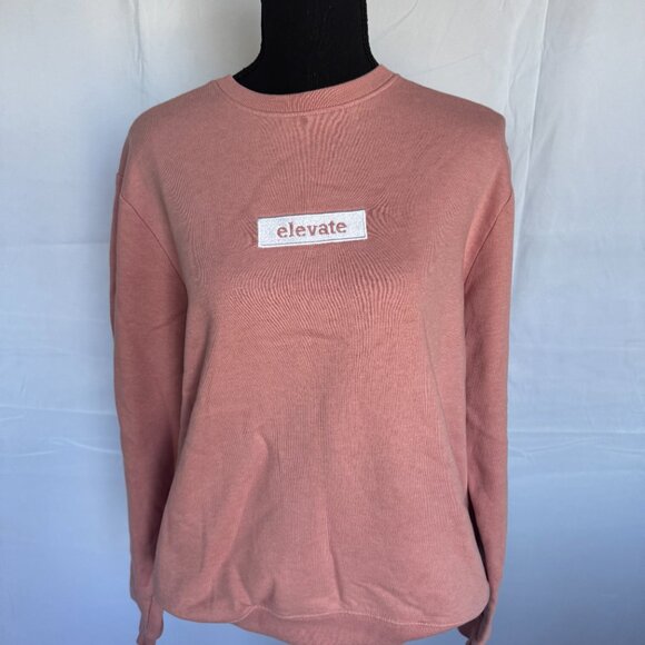 Pink Sweatshirt Elevate Size Large San Francisco Work Shirt Brand 0289 - Picture 9 of 9